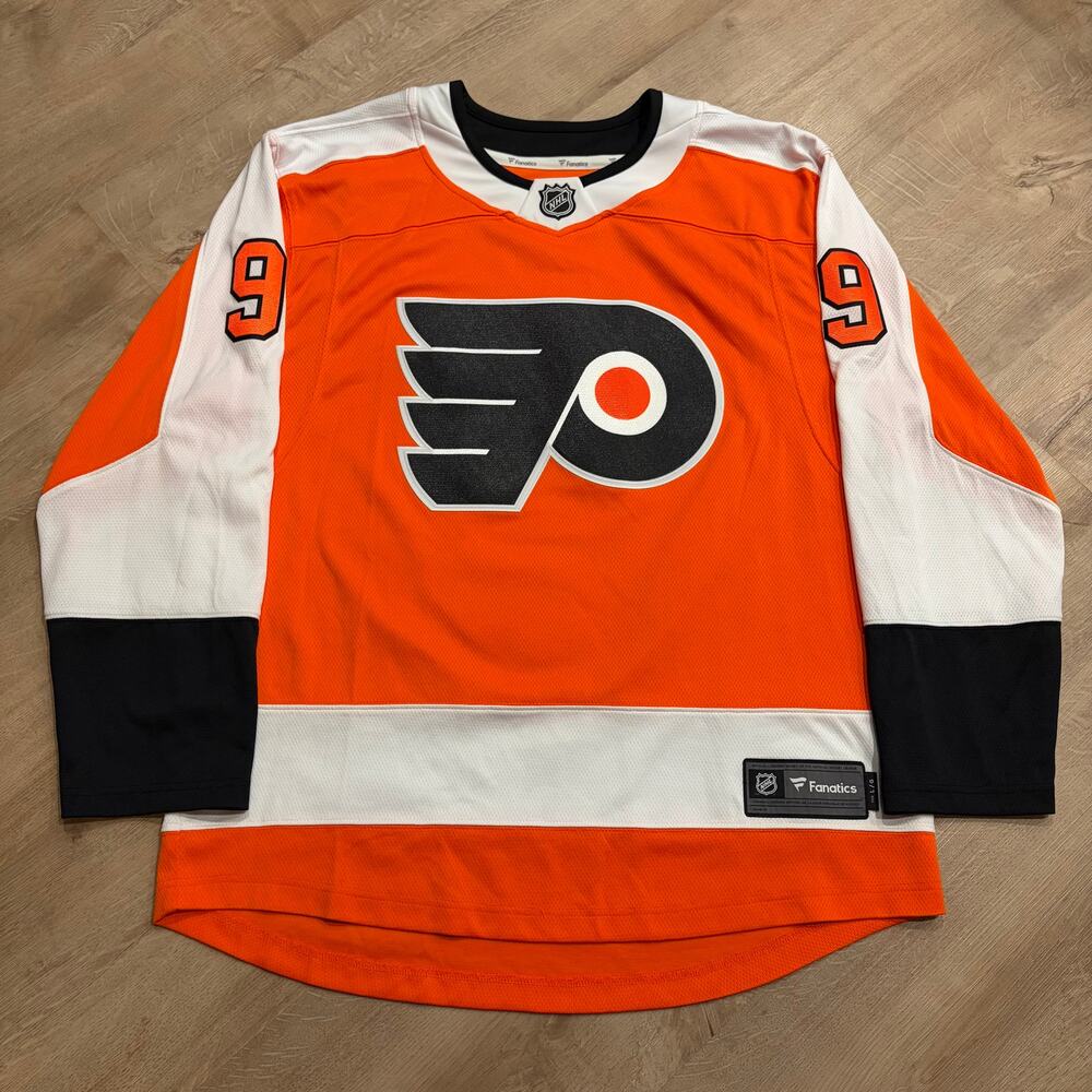 NHL Fanatics Philadelphia Flyers Ivan Provorov #9 Jersey Men's Large L Orange